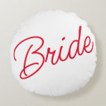 Almohada redonda de la novia<br><div class="desc">Almohada redonda de novia.</div>