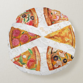 Almohada redonda de la pizza