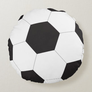 Almohada redonda de los aficionados al fútbol