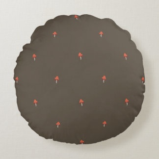 Almohada redonda de madera minimalista de olivo y