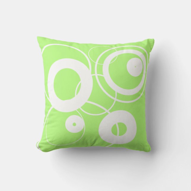 Almohada Redonda de Minimalismo Elegante (Anverso)