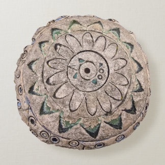 almohada redonda de mosaico