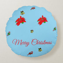 Almohada Redonda de Navidad