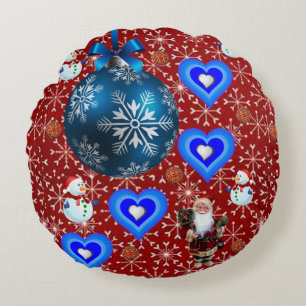 Almohada Redonda de Navidad