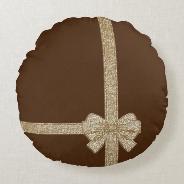 Almohada Redonda de Navidad (Anverso)