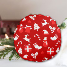 Almohada Redonda de Navidad