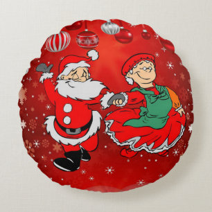 Almohada Redonda de Navidad