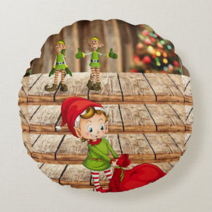 Almohada redonda de Navidad, Elfo