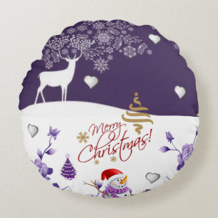 Almohada Redonda de Navidad, Reno
