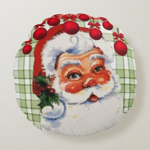 Almohada Redonda de Navidad, Santa