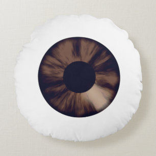 Almohada Redonda de Ojo Marrón