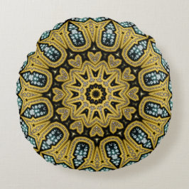 Almohada redonda de oro diamante con glamour Art D