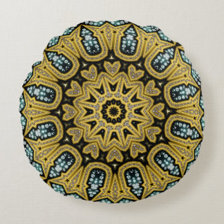 Almohada redonda de oro diamante con glamour Art D