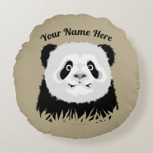 Almohada Redonda de Oso Panda