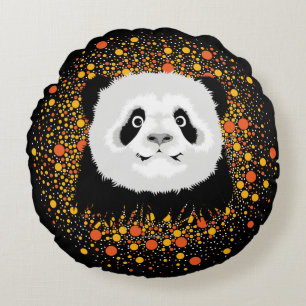 Almohada redonda de oso panda