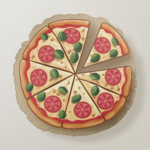 Almohada redonda de Pepperoni Pizza con receta de