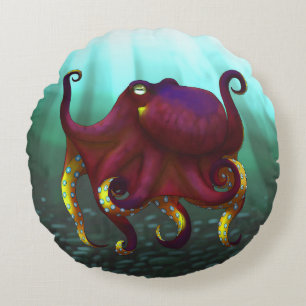 Almohada redonda de pulpo de coco