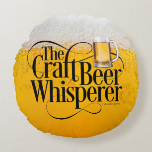 Almohada redonda de sándwiches de cerveza de arte