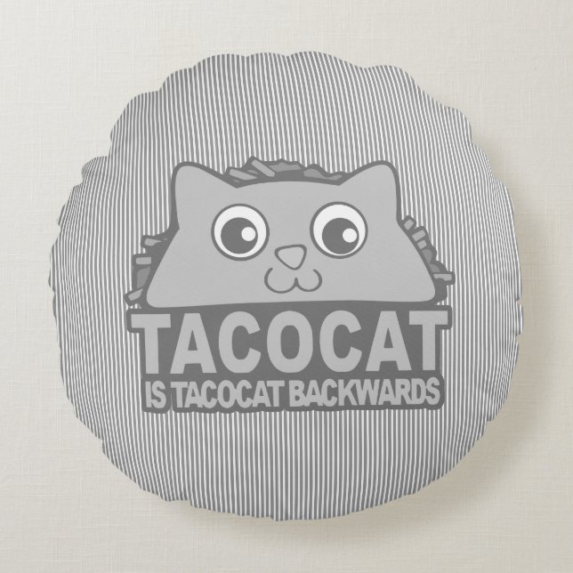 Almohada redonda de Tacocat BackII GS (Anverso)