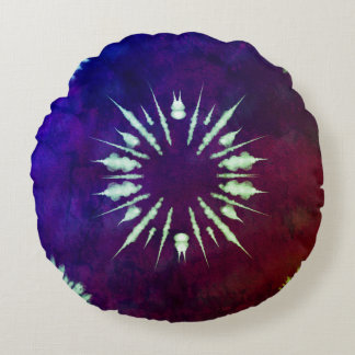 Almohada redonda de tinte morado
