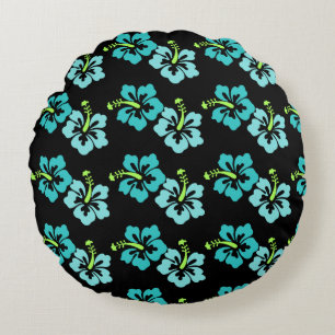 Almohada Redonda de Tirar-Flores Tropicales