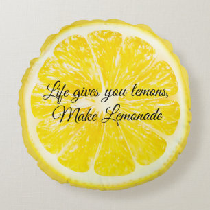 Almohada Redonda de Tirar-La Vida te Da Limones