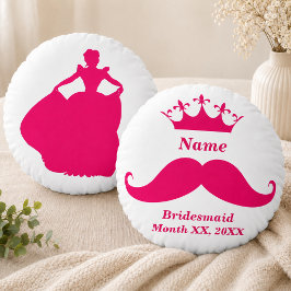 Almohada Redonda de Tirar Rosa de Dama de Honor co