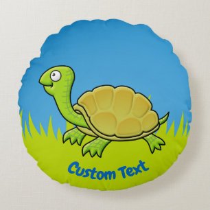 Almohada redonda de tortuga personalizado