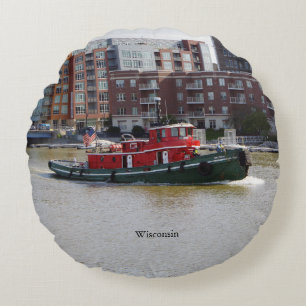 almohada redonda de Wisconsin