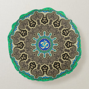 Almohada Redonda de Yoga Espiritual Bohemio Fracta