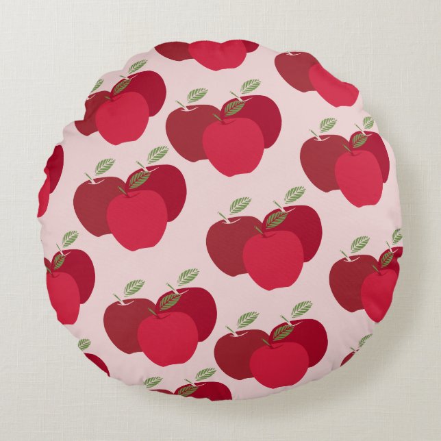 Almohada redonda decorativa de Apple moderna (Anverso)