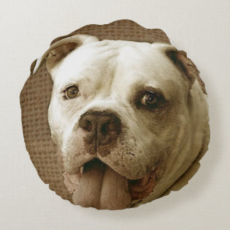 Almohada redonda del bulldog americano
