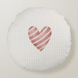 Almohada redonda del corazón