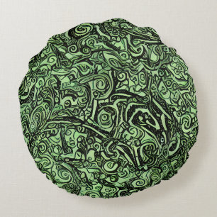 Almohada redonda del Enigma Verde