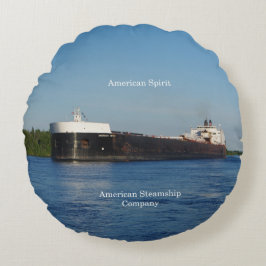 almohada redonda del Espíritu Americano