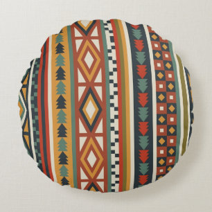 Almohada Redonda del Guerrero Nativo