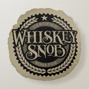 Almohada redonda del Snob Whiskey
