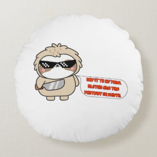 Almohada Redonda Divertida Perezoso Perezoso Decir