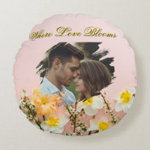 Almohada Redonda 'Donde Florece el Amor' | Romance