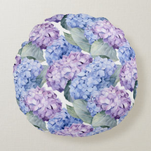 Almohada Redonda Floral para Lanzar