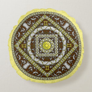 Almohada Redonda Gemini Mandala