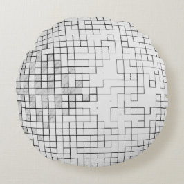 Almohada Redonda Grid Locked
