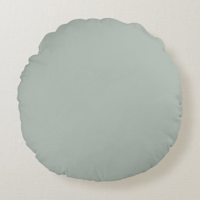 Almohada Redonda Gris Ceniza (Anverso)