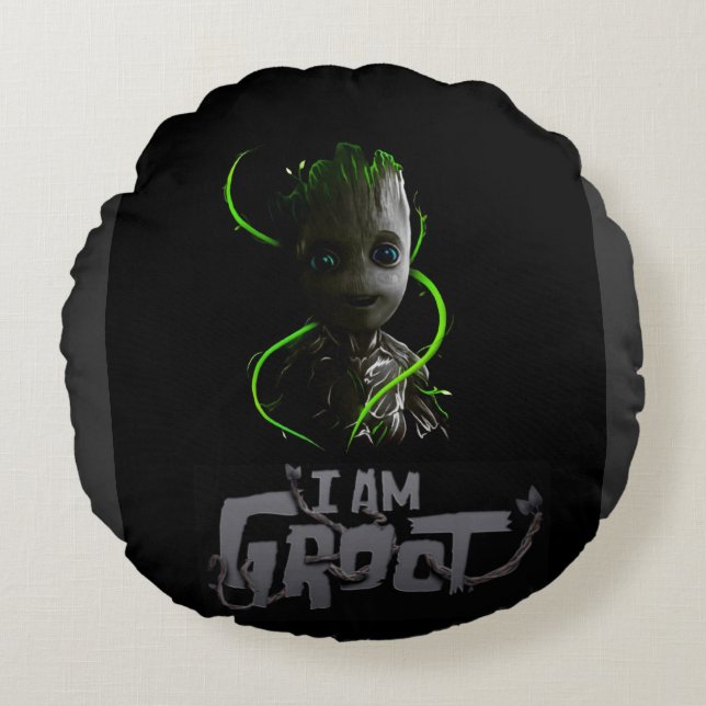 Almohada redonda Groot con mejor comodidad (Anverso)