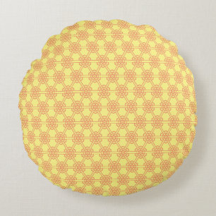Almohada redonda: hexágono y triángulos