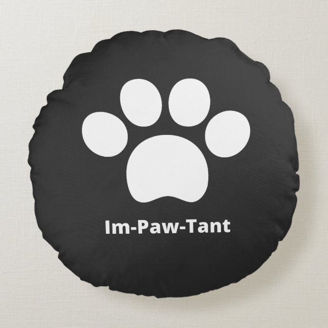 Almohada redonda Im-Paw-Tant (Anverso)