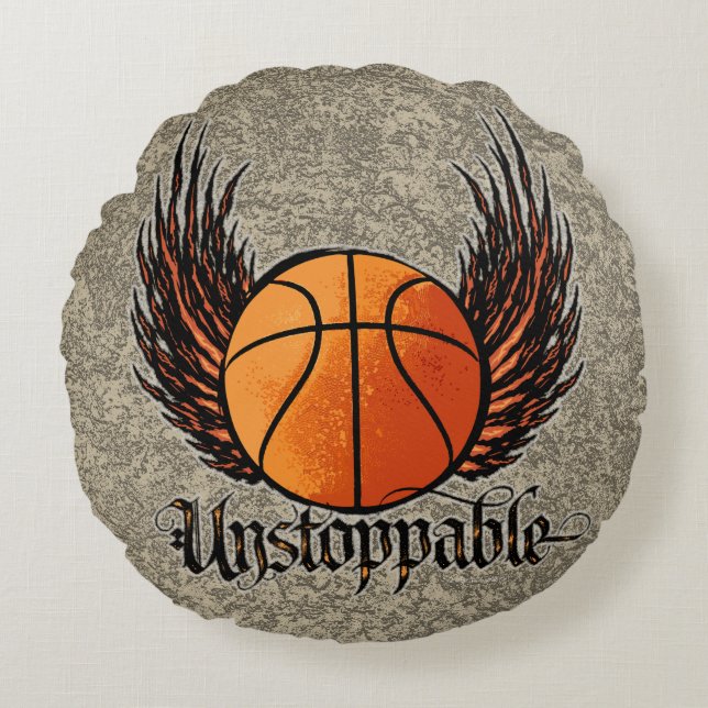 Almohada redonda imparable (baloncesto) (Anverso)