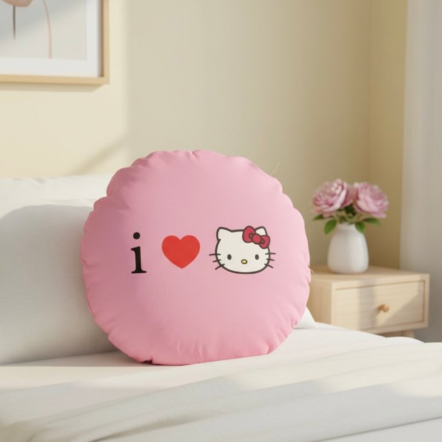 Almohada Redonda Kitty (Subido por el creador)