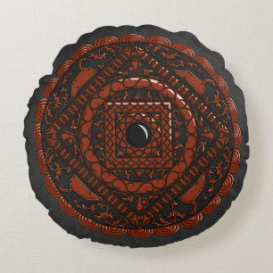 Almohada Redonda Leo Mandala