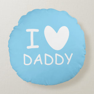 Almohada redonda linda de corazón para papá para l
